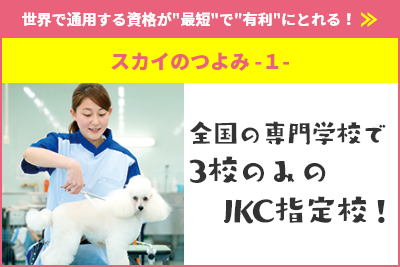 全国の専門学校で3校のみのJKC指定校
